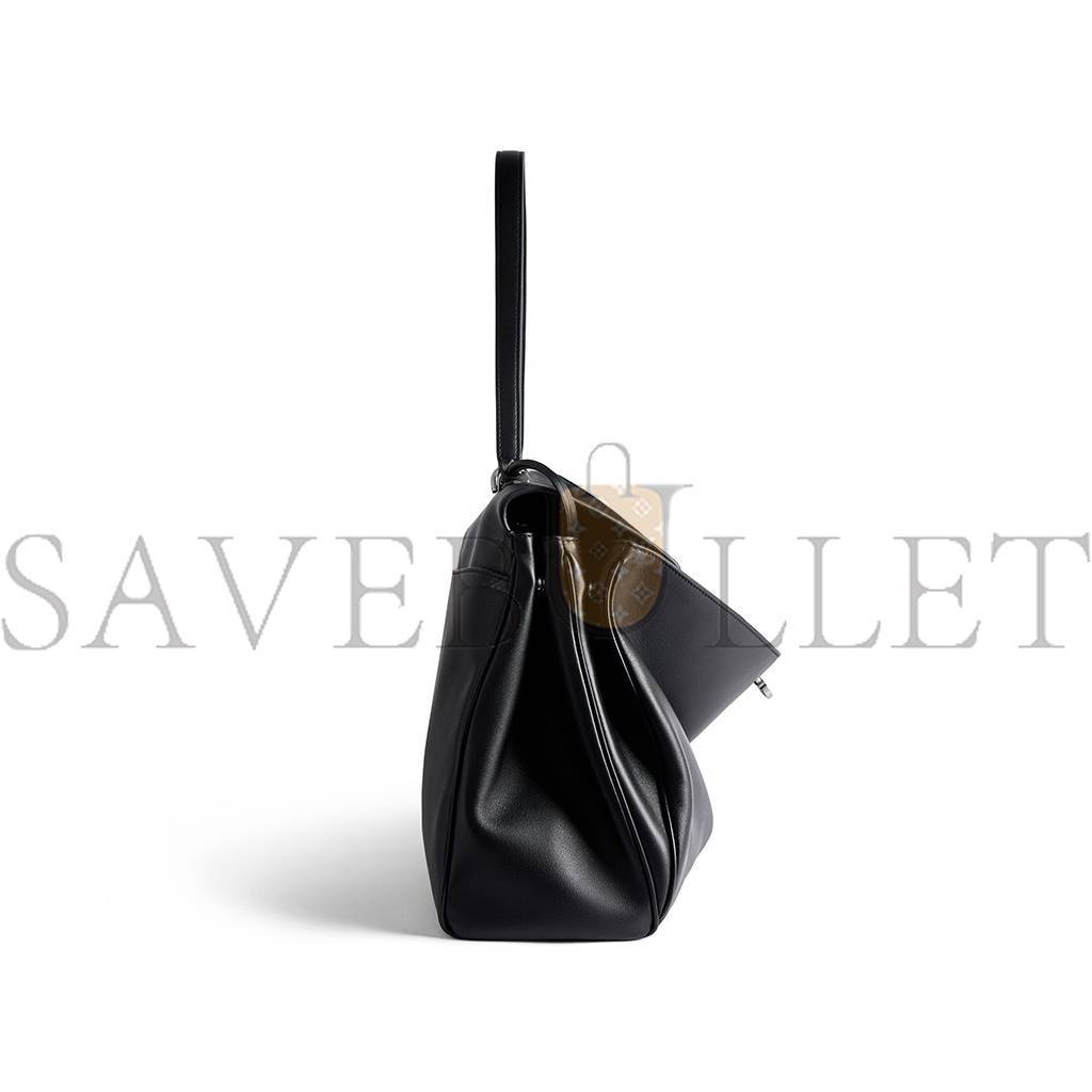 BALENCIAGA WOMEN'S RODEO LARGE HANDBAG IN BLACK (40*30*13cm) BALENCIAGA WOMEN'S RODEO LARGE HANDBAG IN BLACK (40*30*13cm)